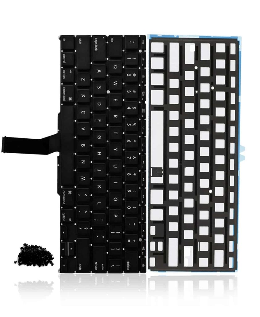 KEYBOARD W/ BACKLIGHT & SCREWS (US ENGLISH) COMPATIBLE FOR MACBOOK AIR 11" (A1465) / (A1370 / MID 2011)