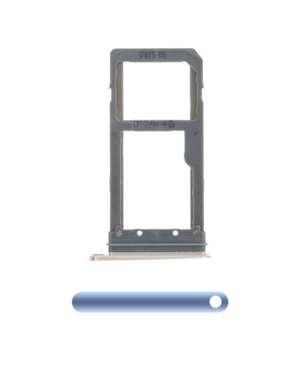 Sim Card Tray For Samsung Galaxy S7 Edge (Coral Blue)