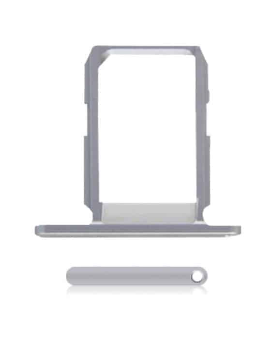 Sim Card Tray For Samsung Galaxy S6 Edge Plus (White Pearl / Silver)