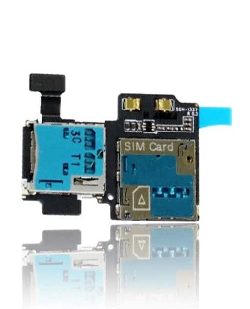 Sim Tray Sd Card Reader For Samsung Galaxy S4 (I337 / M919) (At&T / T-Mobile)
