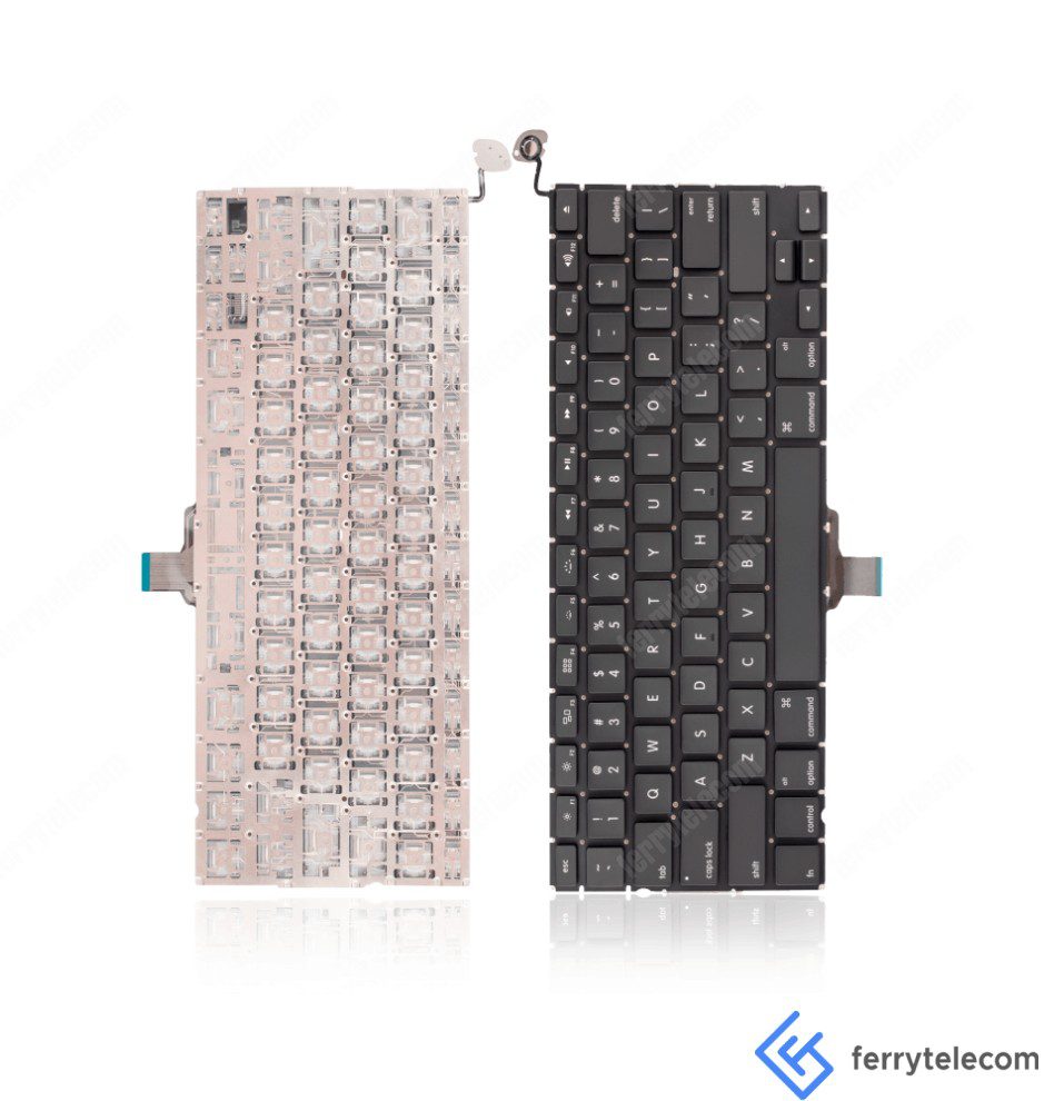 Keyboard W/ Backlight & Screws (Us English) For Macbook Pro 13" Unibody (A1278)