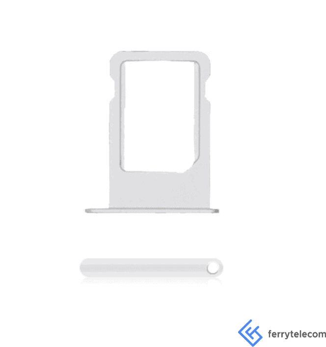 SIM Tray Compatible For iPhone 5 (Silver)