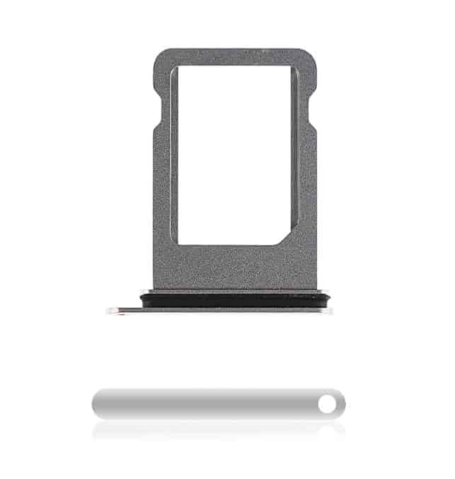 SIM Tray Compatible For iPhone X (Silver)