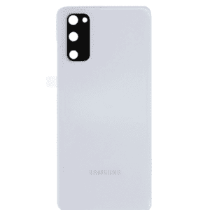 Back Cover Glass With Camera Lens For Samsung Galaxy S20 (White)