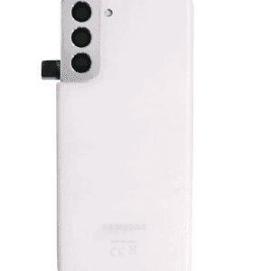 Back Cover Glass With Camera Lens for S21 (Phantom White)