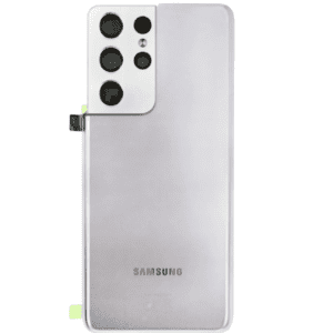 Back Cover Glass With Camera Lens for S21 Ultra (Phantom Silver)