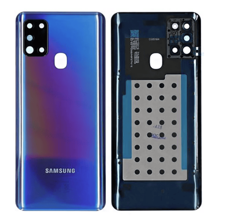 Back Cover With Camera Lens for A21s (Blue)