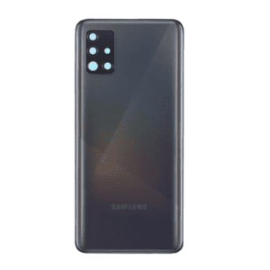 Back Cover with Camera Lens for Galaxy A51 (Black)
