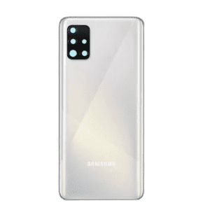 Back Cover with Camera Lens for Galaxy A51 (White)