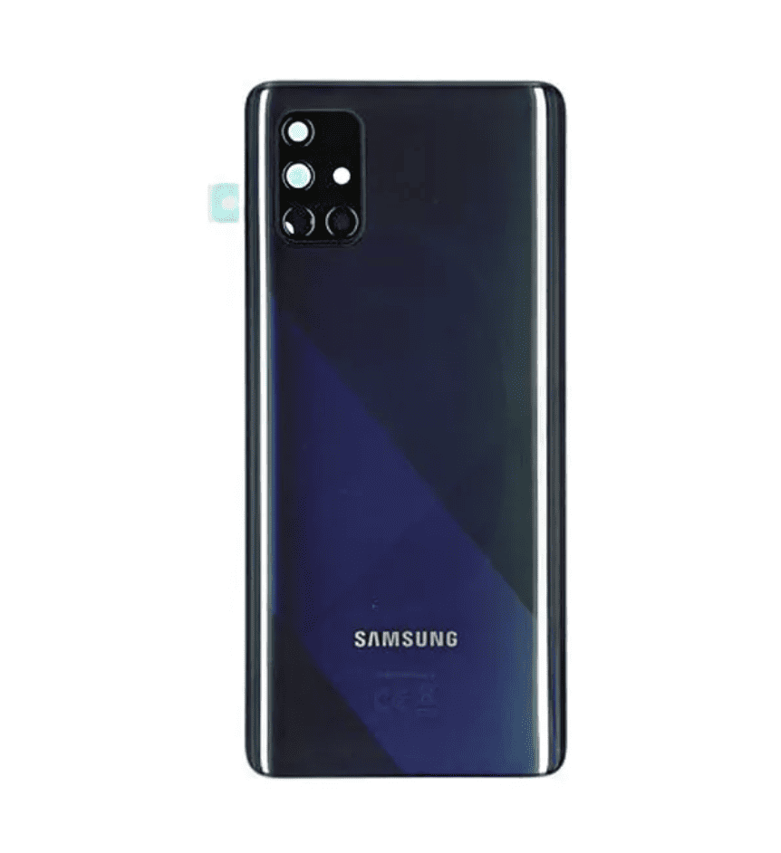 Back Cover with Camera Lens for A71 (Black)