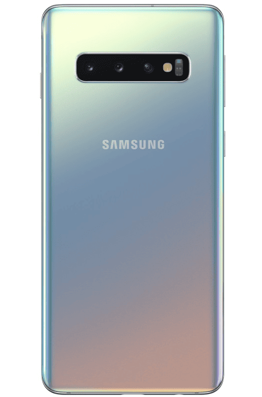 Back Cover With Camera Lens For Samsung Galaxy S10 (Silver)