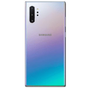 Back Cover Glass With Camera Lens For Samsung Galaxy Note 10 Plus / 5G (Aura Glow/Silver)