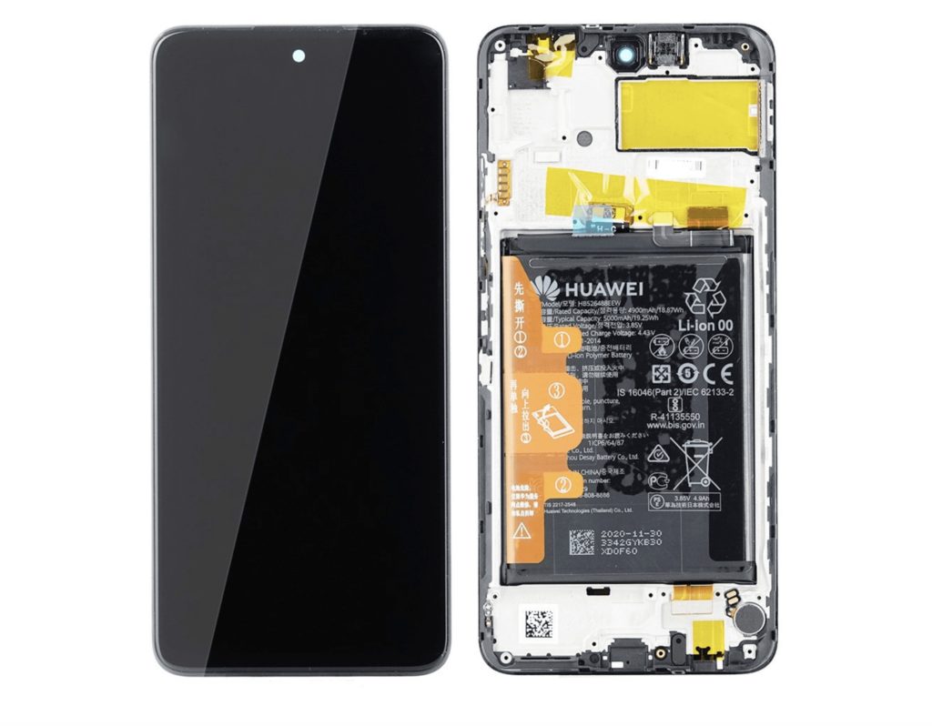 LCD Touchscreen – Black, Huawei P Smart 2021 - 02354ADC (Service Pack)