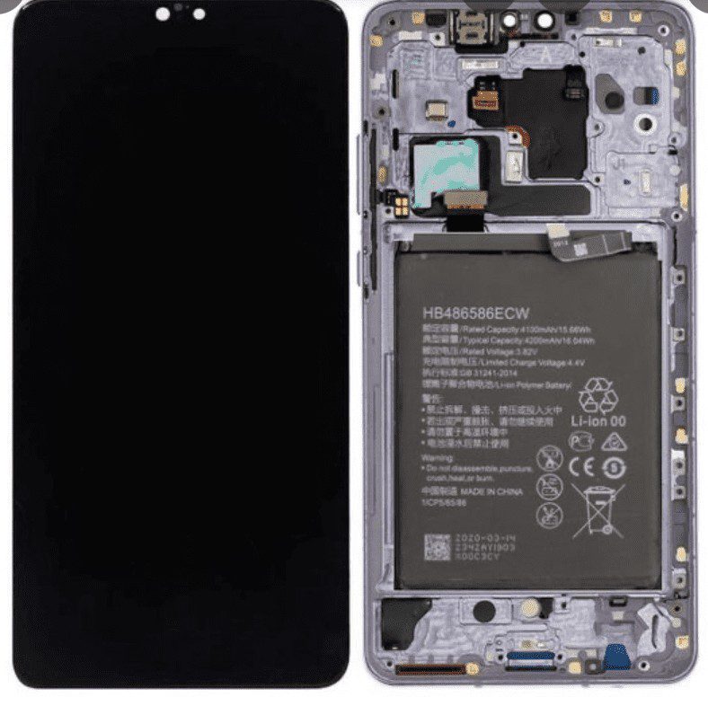 LCD Touchscreen – Silver, Huawei Mate 30 – 02353EEG (Service Pack)