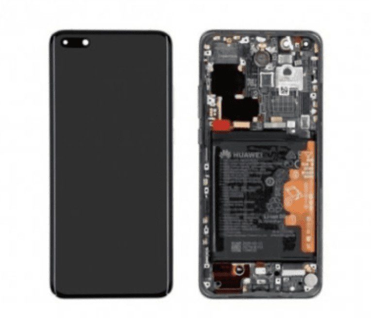 LCD Touchscreen – Black, Huawei Mate 40 Pro - 02353YMT (Service Pack)