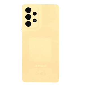 Back Cover Glass With Camera Lens for Galaxy A53 5G (Orange)