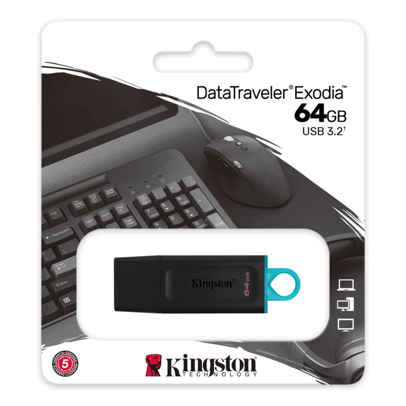 Kingston PenDrive 64Gb 3.2 DTX/64GB (Black)
