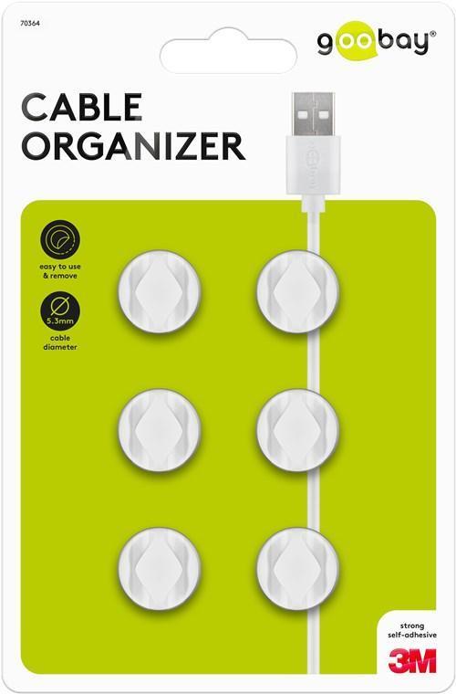 Cable Management 2 Slots, White