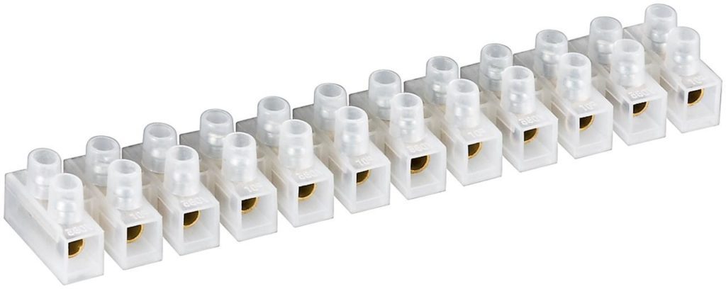 Terminal Strip Connectors 10 pcs, Transparent