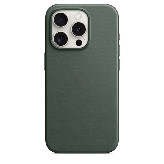 FineWoven Case with MagSafe for iPhone 15 Pro Max – Green – Ferrytelecom
