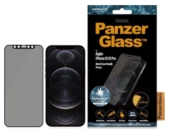 PanzerGlass Case Friendly Privacy (1 Piece), iPhone 12, iPhone 12 Pro