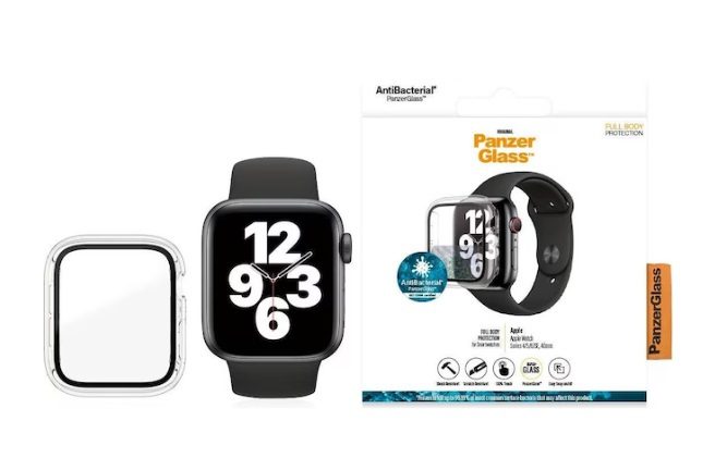 PanzerGlass Apple Watch Full Body Case Clear, For Apple Watch 4/5/6/SE (40mm)