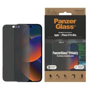PanzerGlass Screen Protector Ultra Wide Fit Privacy iPhone 14 Pro Max (1 Piece), iPhone 14 Pro Max