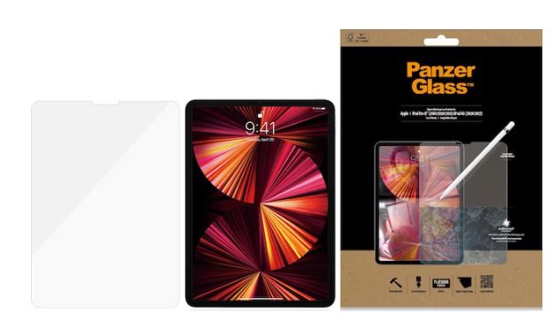 PanzerGlass Screen protector (1 Piece), iPad Pro 11 2020 (2. Gen), iPad Pro 11 2021 (3rd Gen), iPad Air 2020 (4. Gen), iPad Air 2022 (5th Gen), iPad Pro 11 2018 (1. Gen)