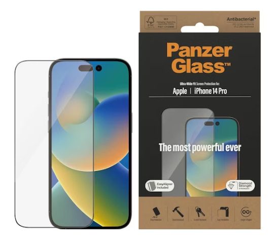 PanzerGlass Ultra-Wide Fit (1 Piece), iPhone 14 Pro