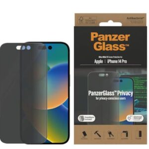 PanzerGlass Ultra Wide Fit Privacy (1 Piece), iPhone 14 Pro