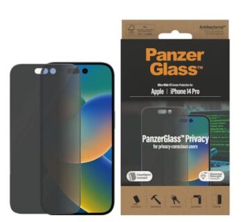PanzerGlass Ultra Wide Fit Privacy (1 Piece), iPhone 14 Pro