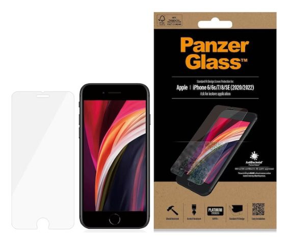 PanzerGlass standard fit (1 Piece), iPhone 7, iPhone 8, iPhone 6, iPhone 6s