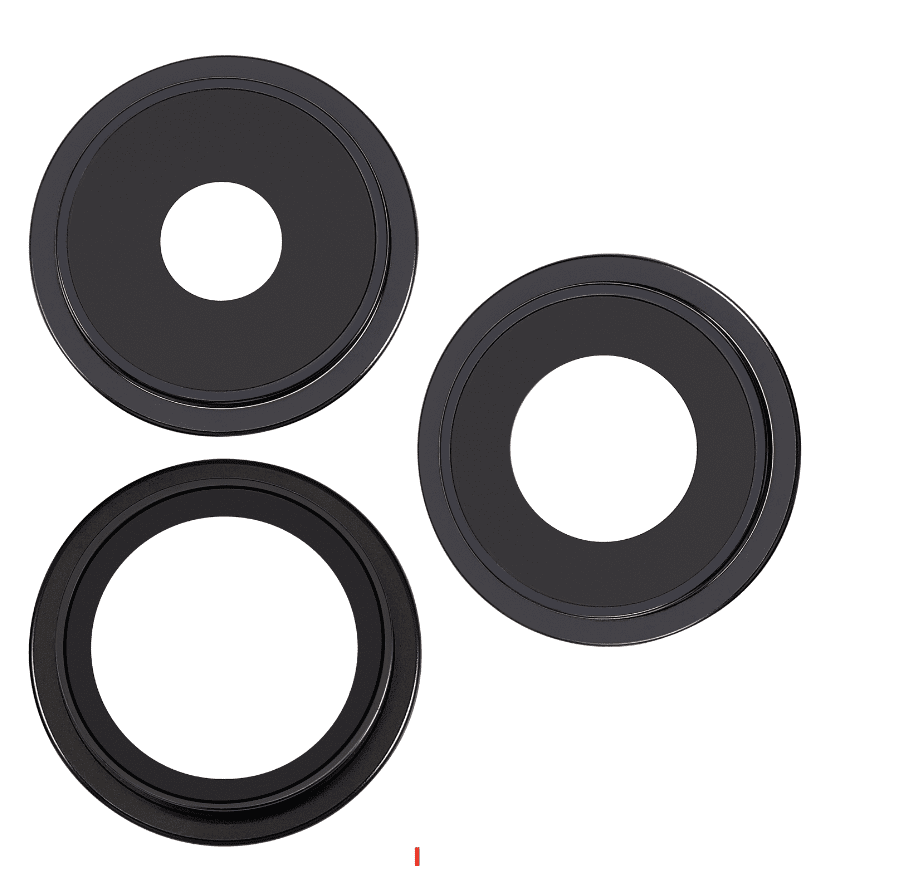 Back Camera Lens With Bracket & Bezel for iPhone 15 Pro (Black Titanium)