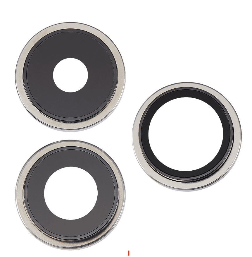 Back Camera Lens With Bracket & Bezel for iPhone 15 Pro (White Titanium)