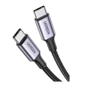 UGREEN USB-C to USB-C 2.0 Cable 100W Alu Case with Braid 1.5m - Space Gray