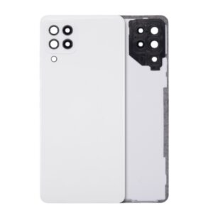 Back Cover Glass With Camera Lens For Samsung Galaxy A22 4G - White