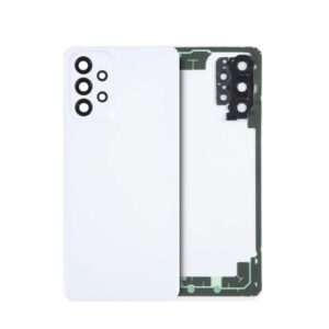 Back Cover Glass With Camera Lens For Samsung Galaxy A23 5G - White