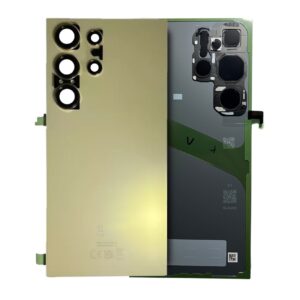 Back Cover Glass With Camera Lens For Samsung Galaxy S24 Ultra (Titanium Yellow)