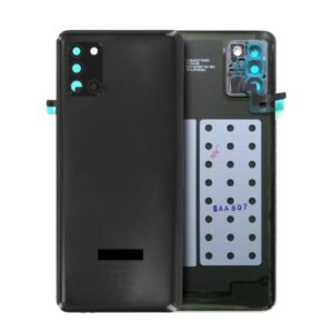 Back Cover Glass With Camera Lens For Samsung Galaxy M31 (Black)