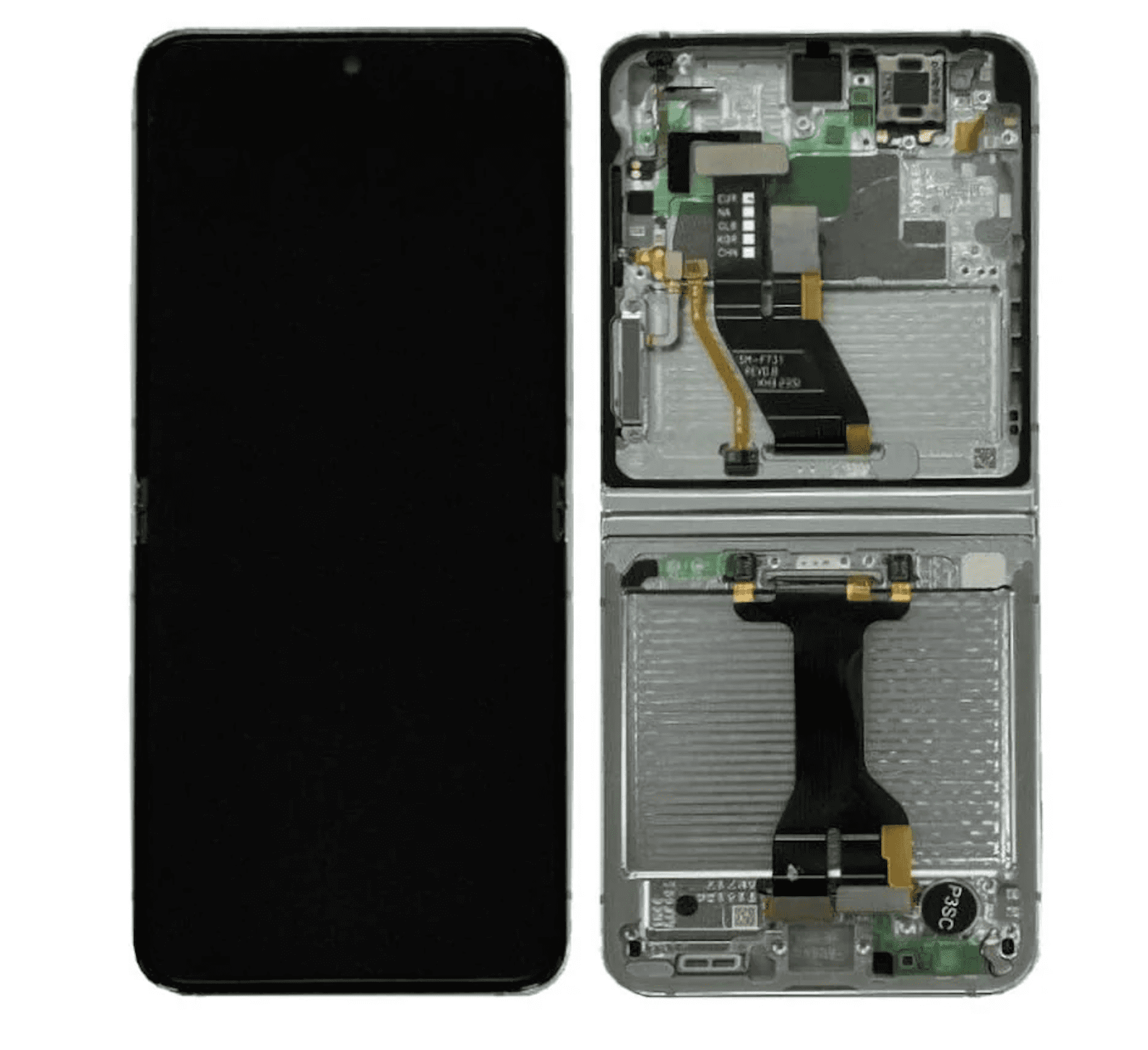 Galaxy Z Flip 5 5G Cream Inner OLED Touchscreen - SM-F731 / GH82-31827B / 31828B (Service Pack)