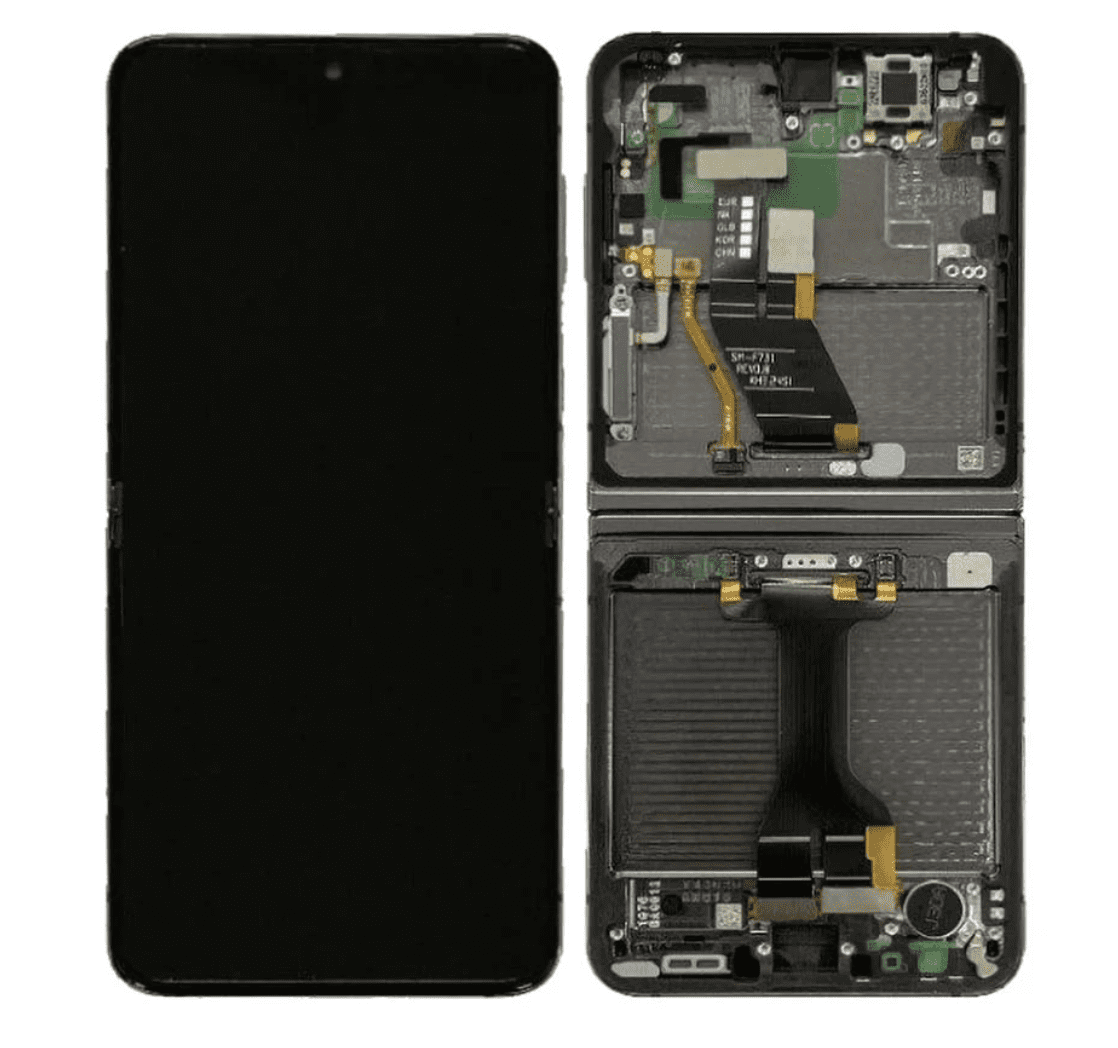 Galaxy Z Flip 5 5G Graphite Inner OLED Touchscreen - SM-F731 / GH82-31827A / 31828A (Service Pack)