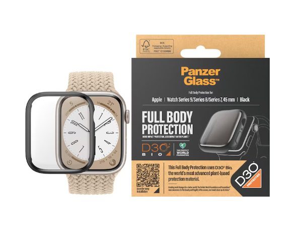 PanzerGlass Screen Protector Full Body For Apple Watch Series 9