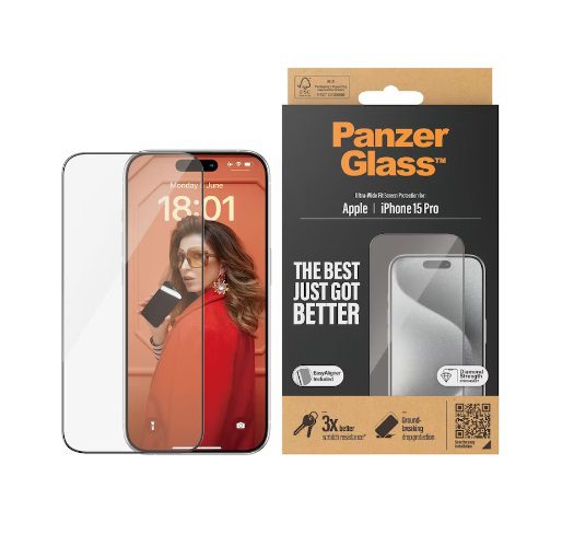PanzerGlass Ultra-Wide Fit 1 (Piece), iPhone 15 Pro