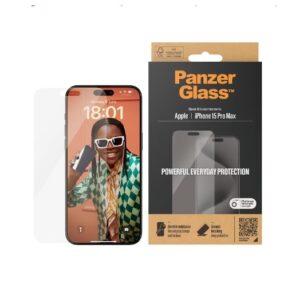 PanzerGlass Screen Protector Classic Fit (1 Piece), iPhone 15 Pro Max