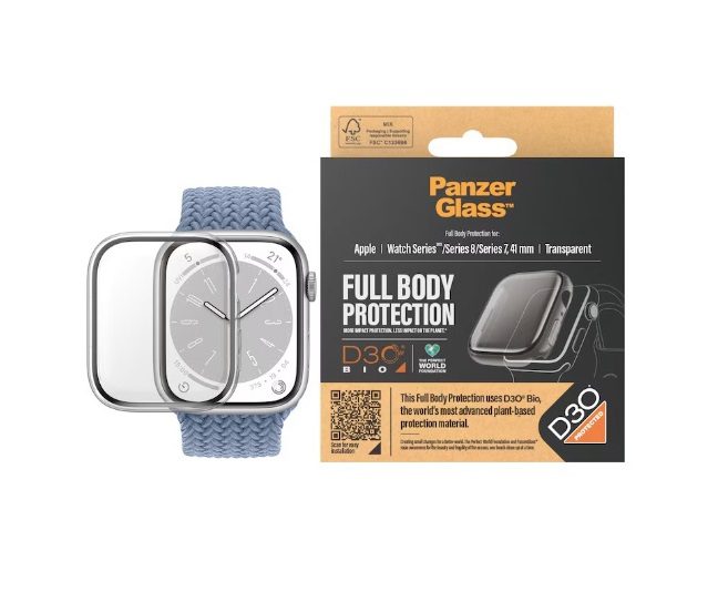 PanzerGlass Full Body Case D30 For Apple Watch Series 9 41mm - Transparent