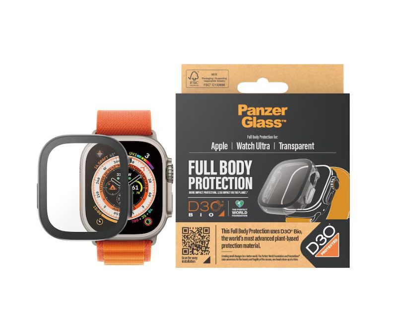PanzerGlass Apple Watch Full Body Case D30 For Apple Watch Ultra 2 49mm, Transparent