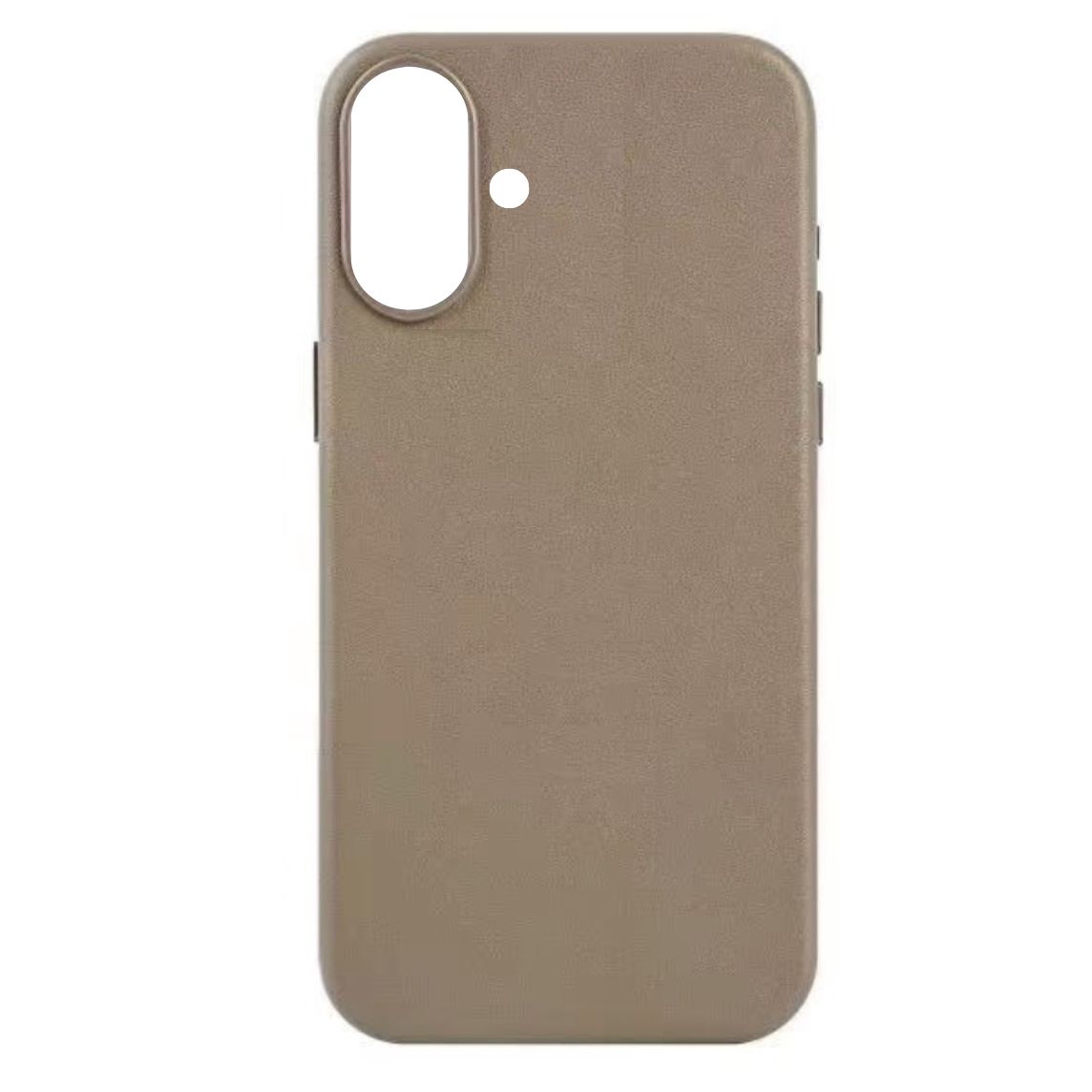 Leather Case For iPhone 16 - Taupe