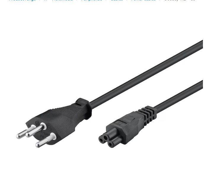 Goobay T12 – C5 1.80 m - Black