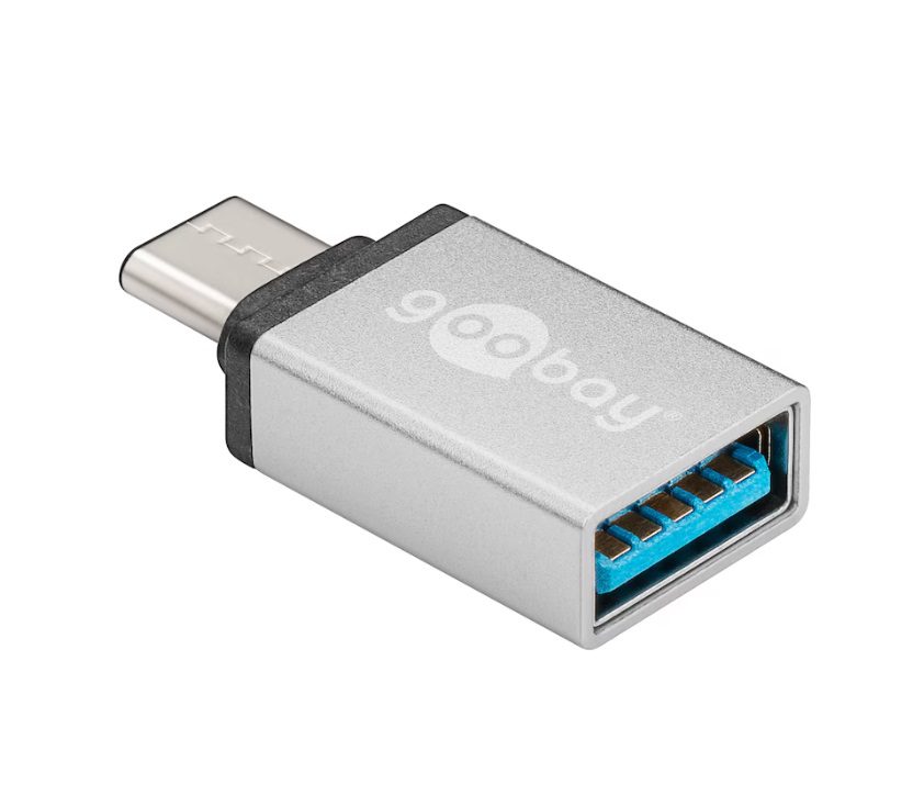 Goobay USB-A — USB-C, 3.20 cm - Silver
