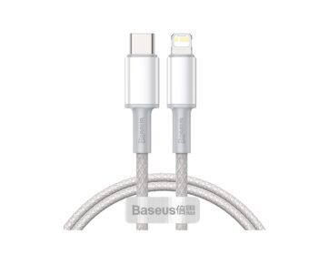 Baseus High Density Braided Fast Charging Data Cable Type-C to iP PD 20W 1m White (CATKLF-UG1)